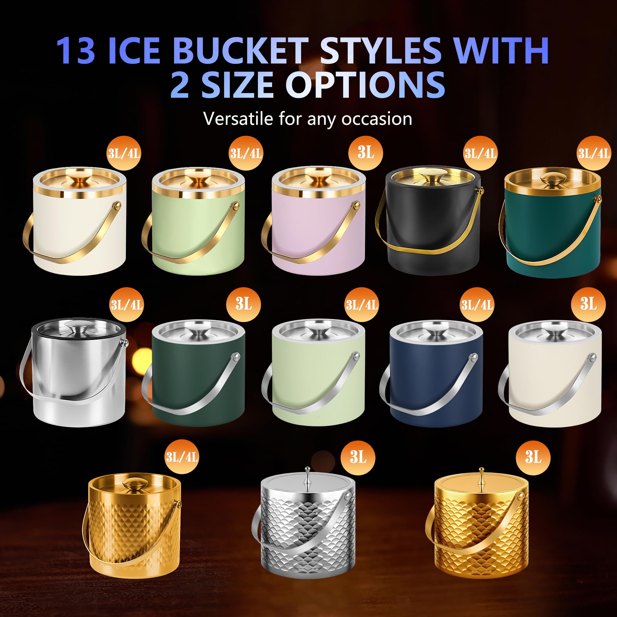TOSELBAI ice bucket features removable filter layer for clean ice separation