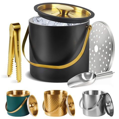 TOSELBAI ice bucket with silicone sealing ring for airtight cold retention