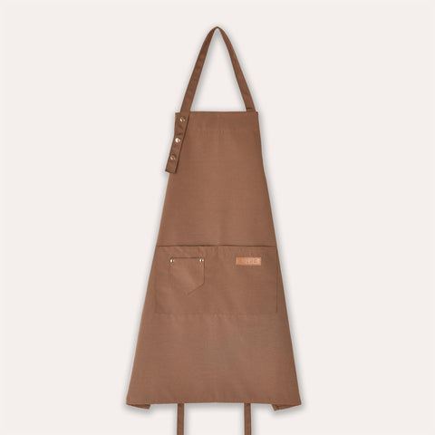 TOSEWEVER adjustable neck strap apron brown easy fit