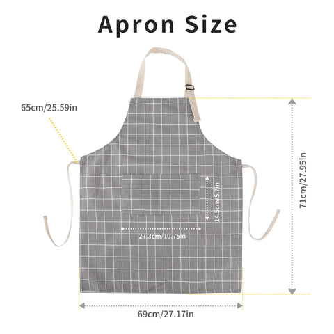 Tosewever apron front pockets keep utensils within easy reach