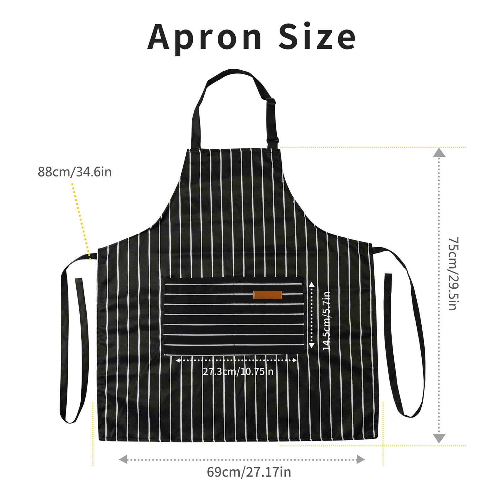 Tosewever apron in use by women and men for various tasks.