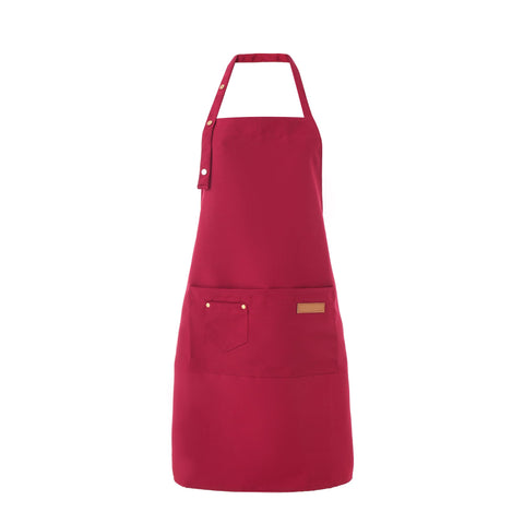 Tosewever art apron red durable polyester material close-up