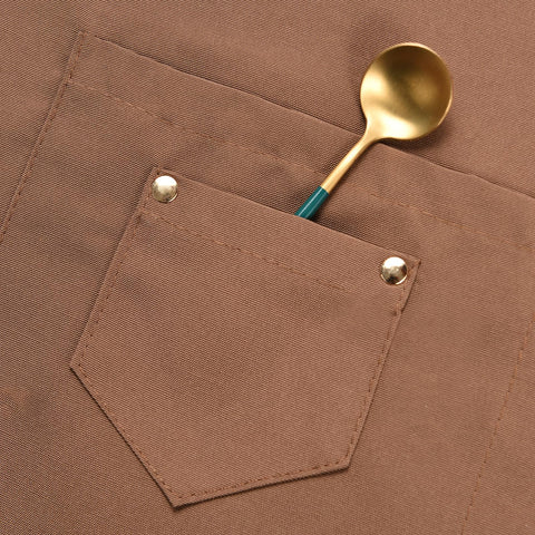 TOSEWEVER art apron washable brown durable fabric for daily use