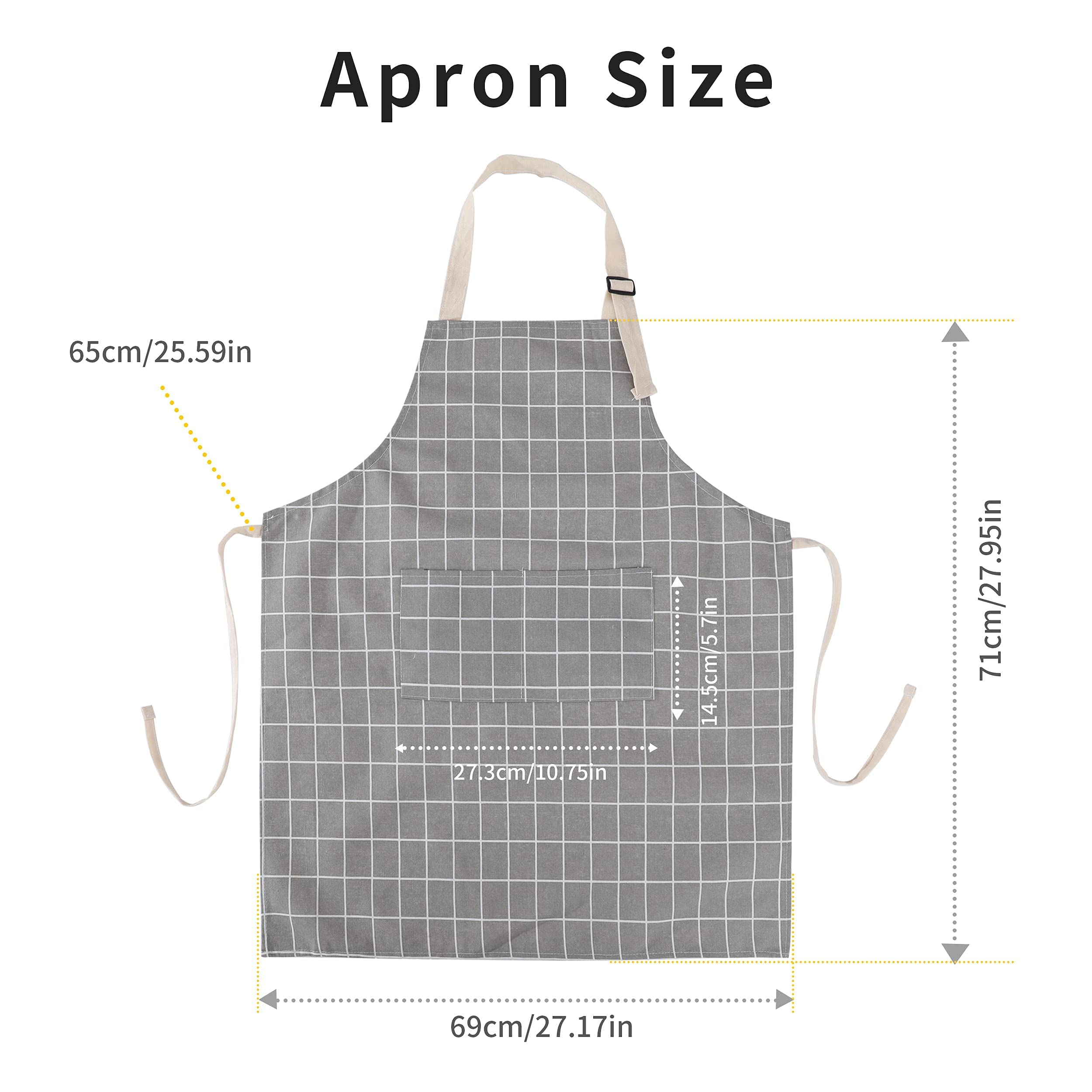 Two-pack packaging of Tosewever bib aprons highlights value.