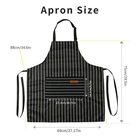 Easy-care machine-washable Tosewever apron with wrinkle resistance
