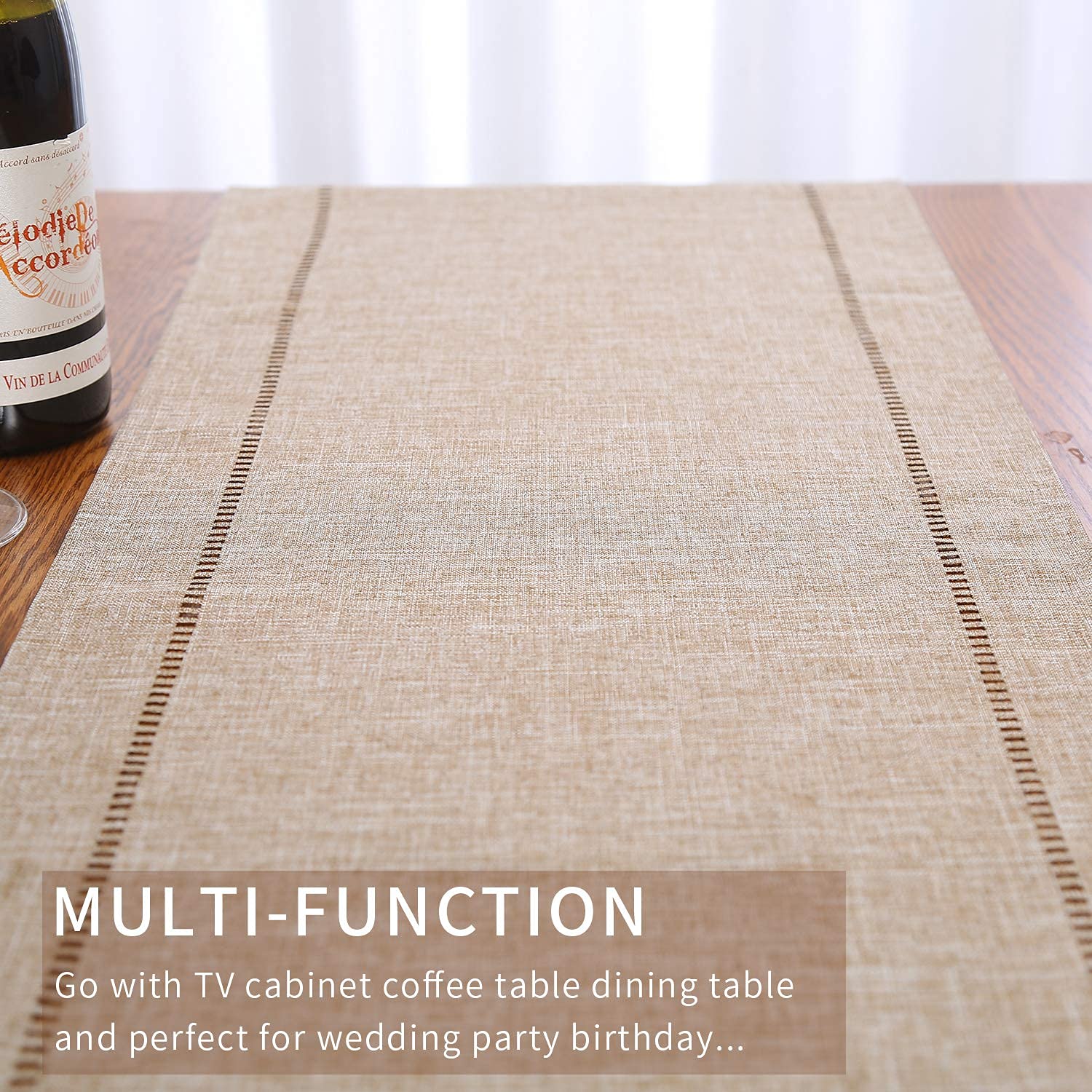 Tosewever wedding table runner adds refined decor for celebrations.