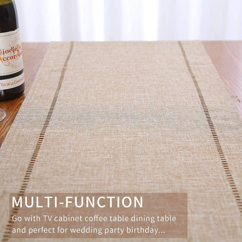 Tosewever wedding table runner adds refined decor for celebrations.