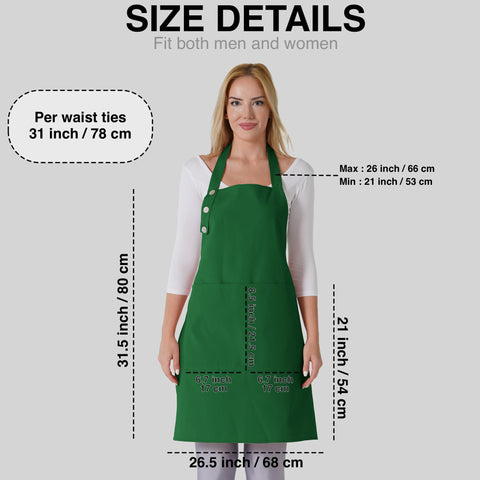 66% cotton 34% polyester fabric supports daily kitchen tasks