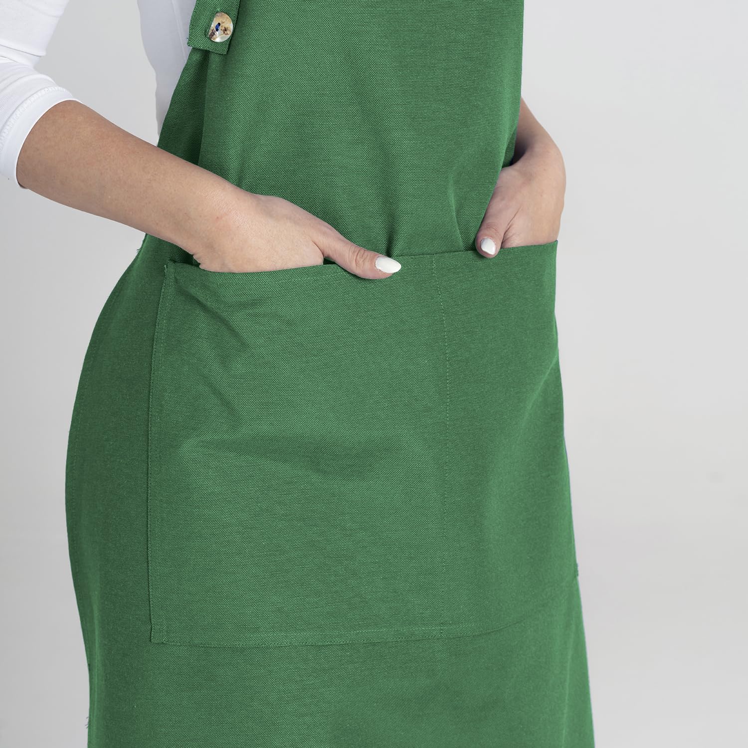 TOSHE green color apron option for everyday kitchen tasks