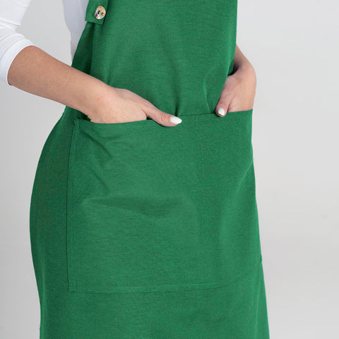 TOSHE green color apron option for everyday kitchen tasks