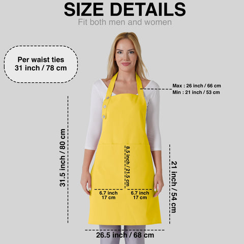 TOSHE apron wide coverage ideal for cooking and painting