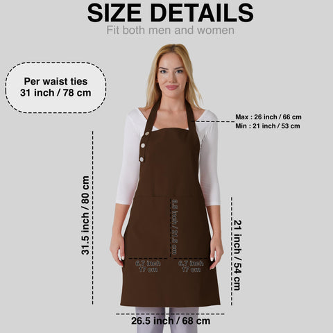 Stain resistant fabric helps keep your outfit clean while cooking.
