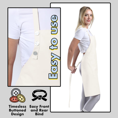 TOSHE stain-resistant finish helps keep the apron looking fresh