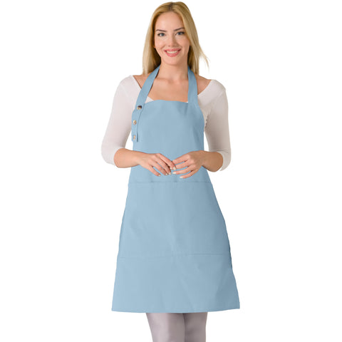 TOSHE kitchen apron waterdrop resistant with pockets keeps clothes clean.