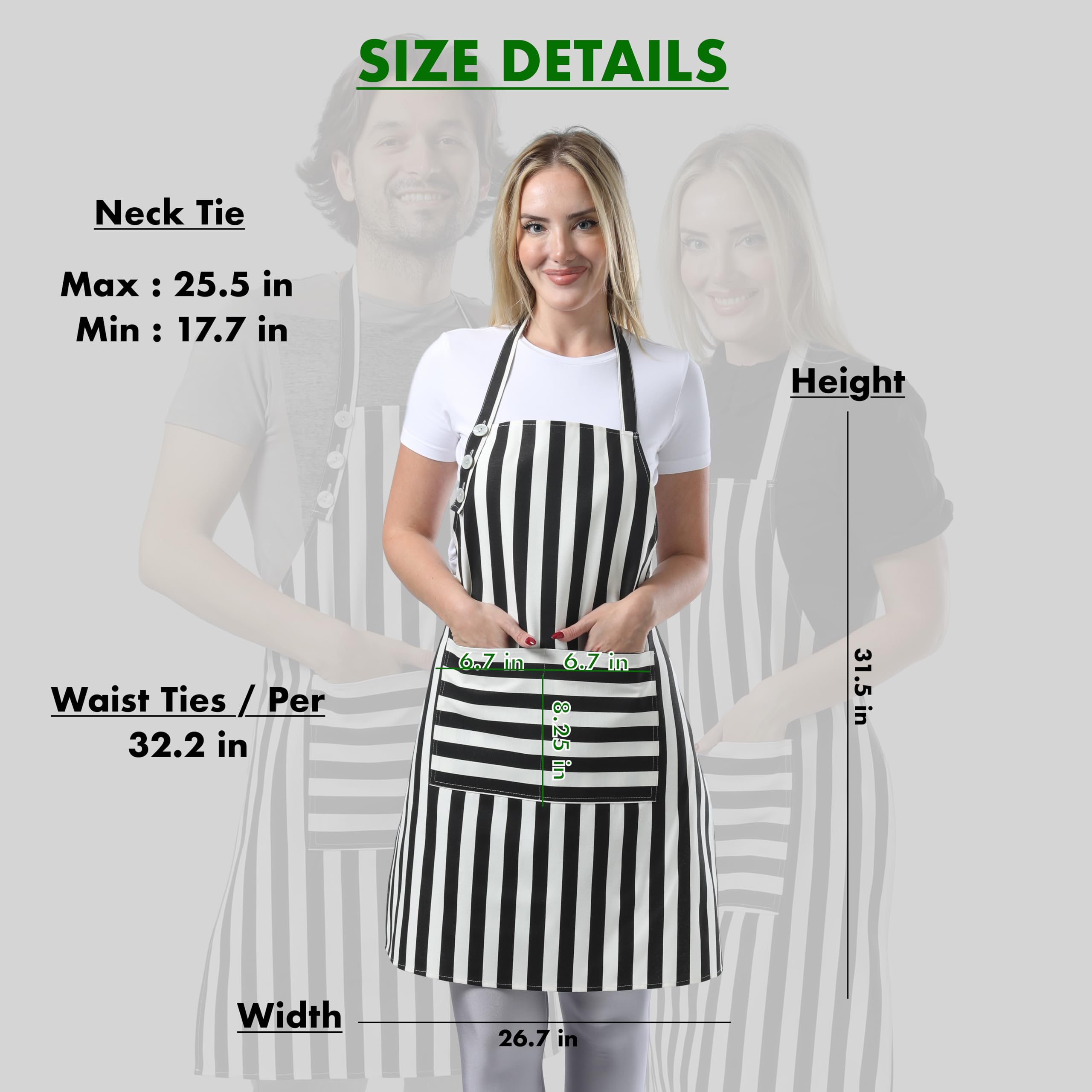 TOSHEX durable, stain resistant apron designed for busy kitchens.