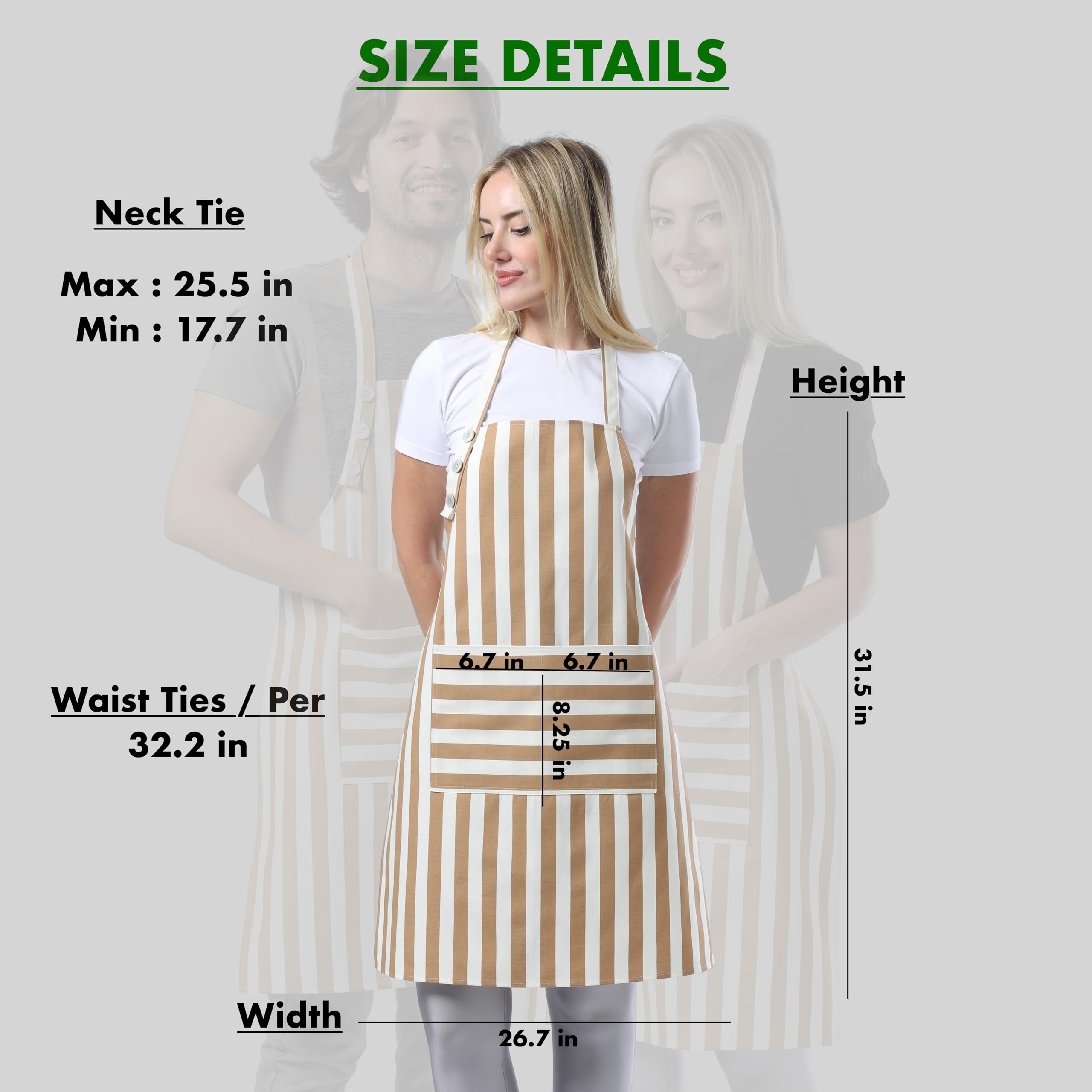 TOSHEX apron ideal for cooking, BBQ, or painting with splash resistance.