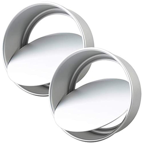 Tosnail 2-pack round pan with removable bottom for easy cake release.