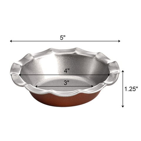 Tosnail mini pie pan nonstick 5in for effortless release and quick cleanup