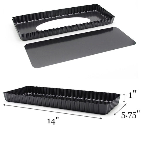 Tosnail quiche pan durable carbon steel with nonstick coating for smooth baking.