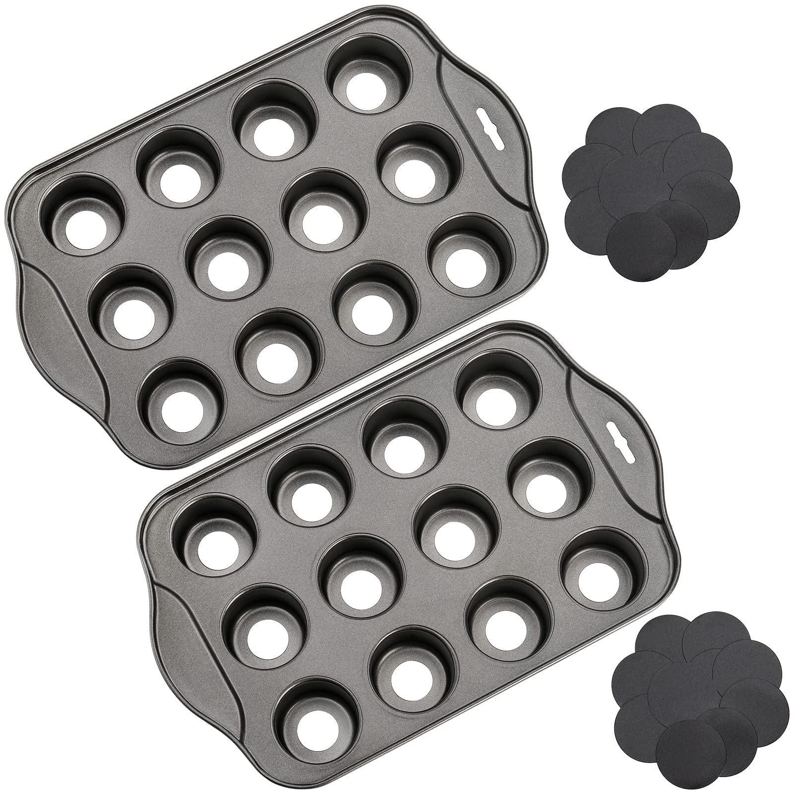 Tosnail two-pack mini cheesecake pan for convenient baking and serving.