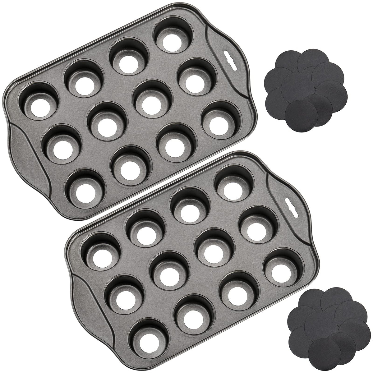 Tosnail two-pack mini cheesecake pan for convenient baking and serving.