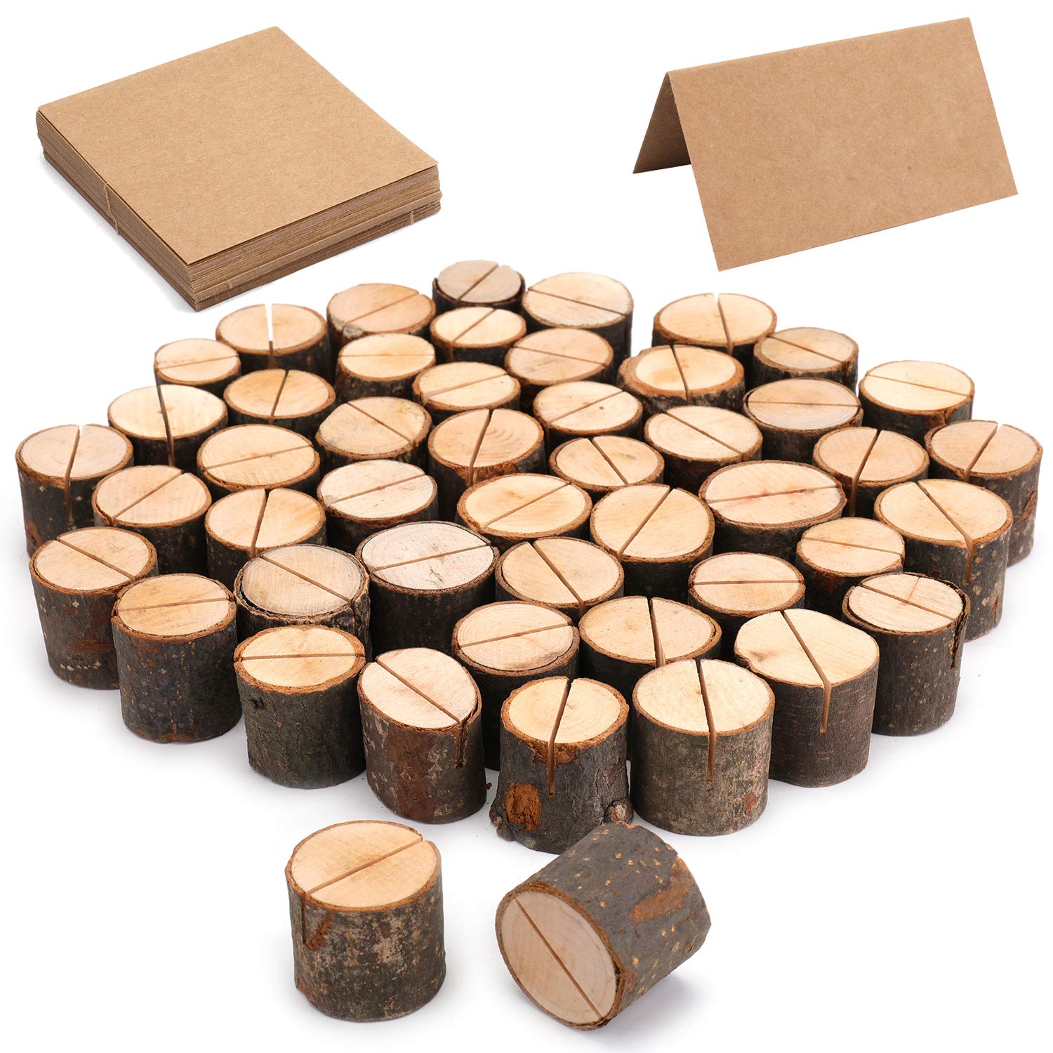 Tosnail wooden place card holder for weddings and events