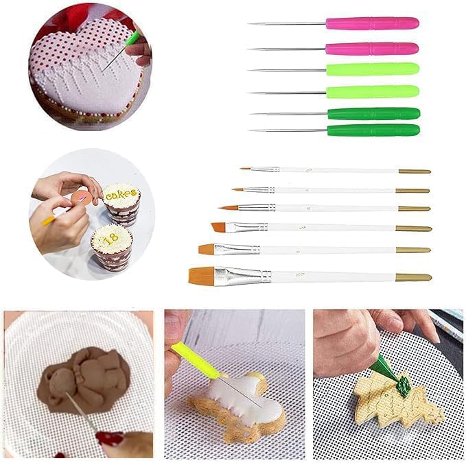TOSPARTY silicone mesh mats provide non-slip surfaces for easy icing work
