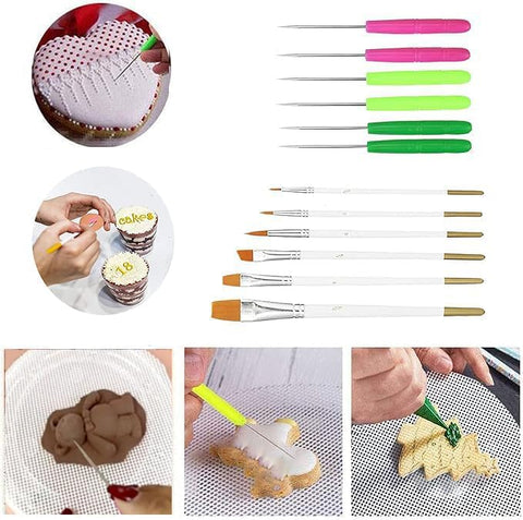 TOSPARTY silicone mesh mats provide non-slip surfaces for easy icing work