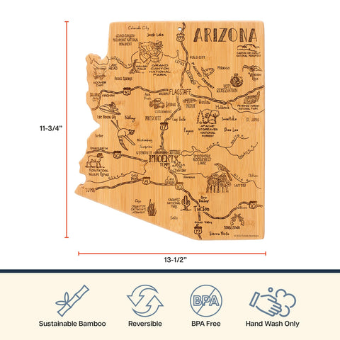 Totally Bamboo Arizona kitchen cutting board, knife-friendly for daily prep.
