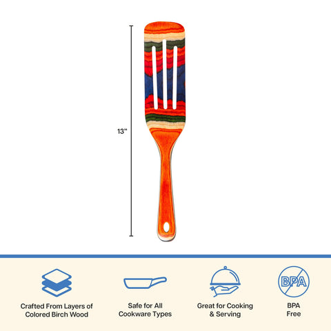 Totally Bamboo Baltique Marrakesh spurtle-hand-wash-friendly design emphasizes easy care.