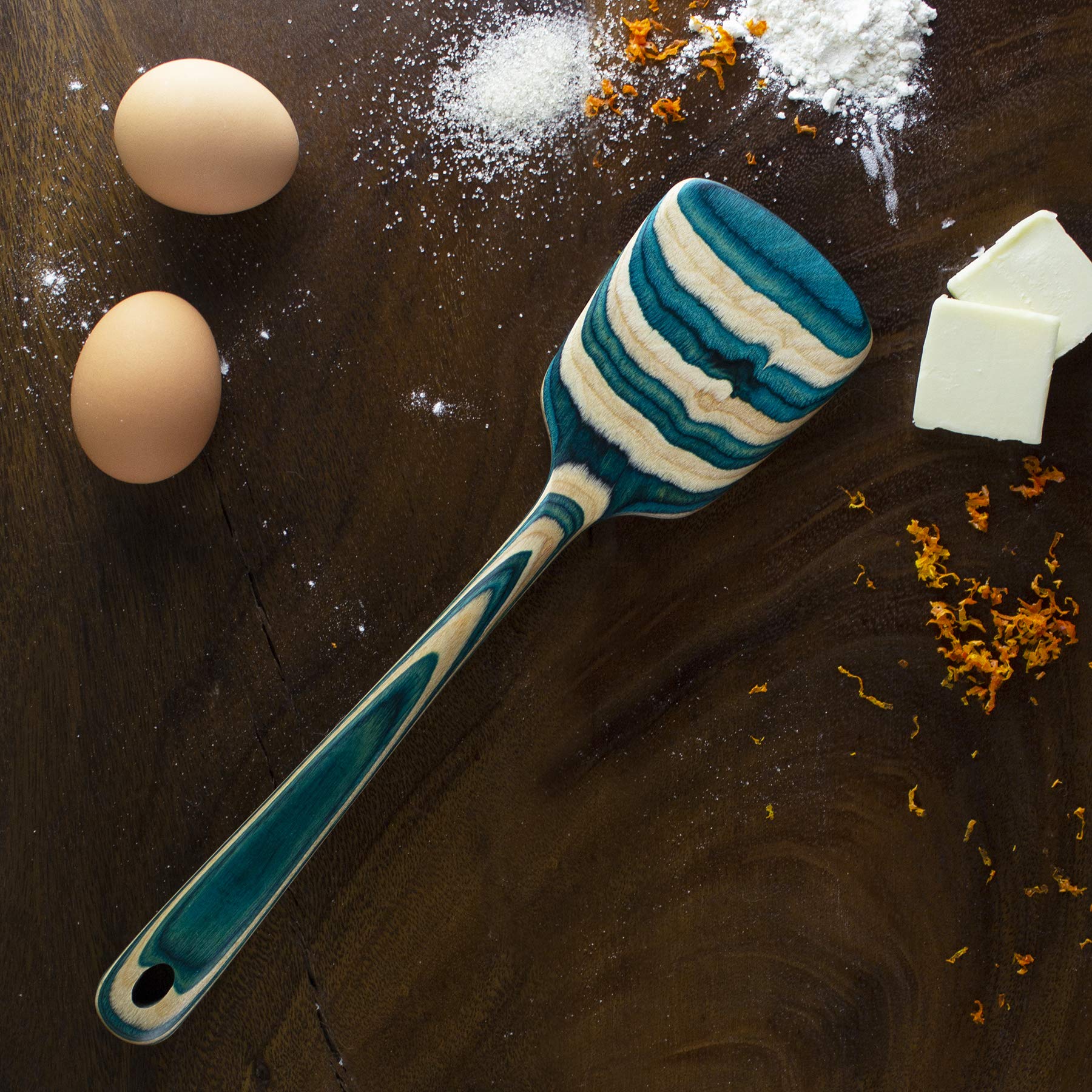 Totally Bamboo Baltique Mykonos color blend design adds style to cooking.