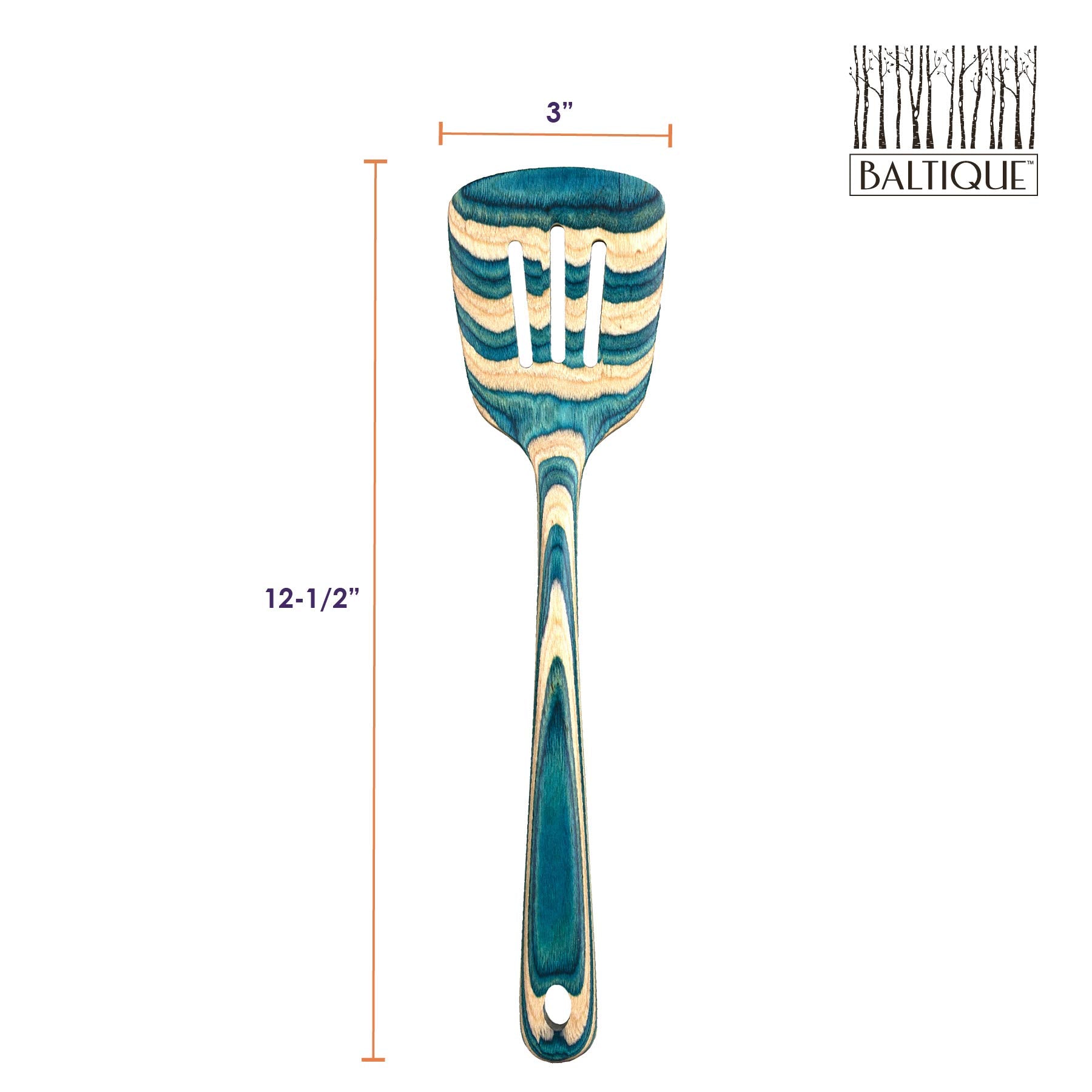 Totally Bamboo Baltique Mykonos ergonomic handle for comfortable cooking.