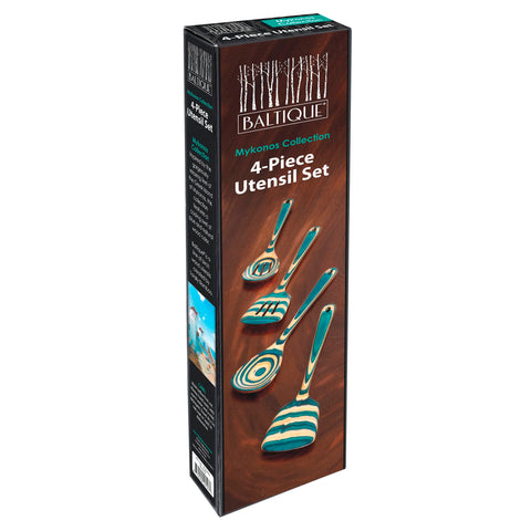 Totally Bamboo Baltique Mykonos utensils safe for nonstick cookware.