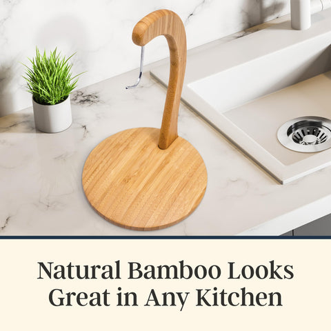 Totally Bamboo banana holder countertop storage keeps fruit neatly accessible and frees counter space