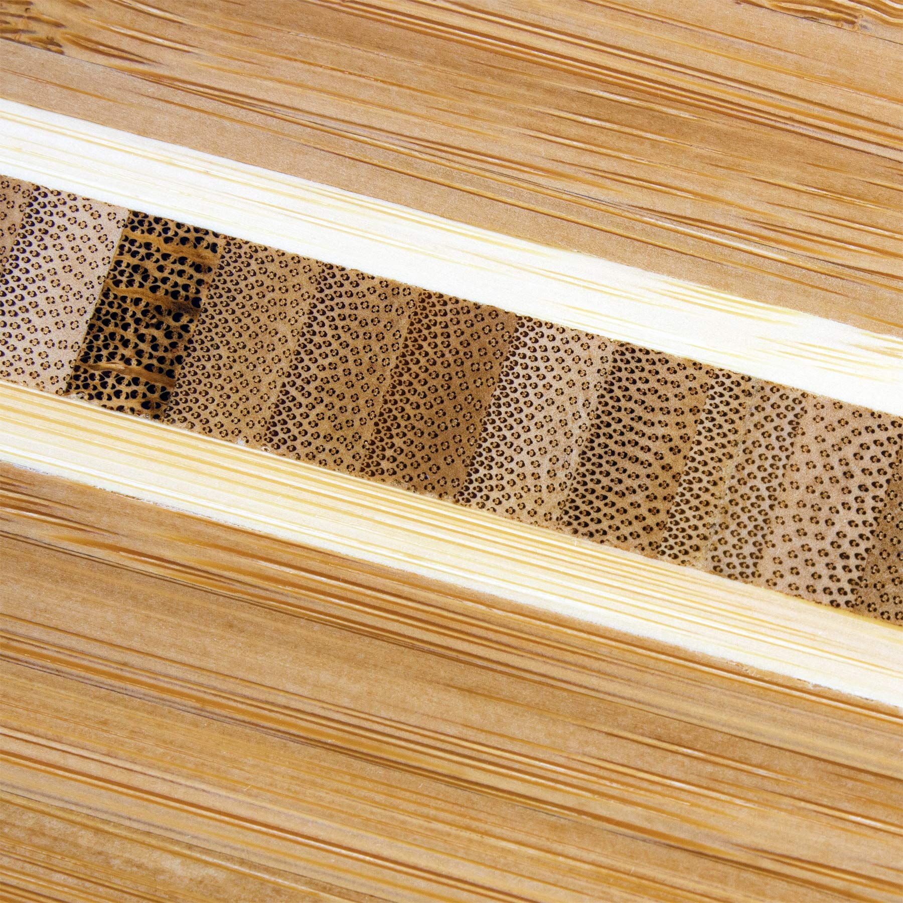 Totally Bamboo Barbados knife-friendly surface supports blade sharpness during prep.
