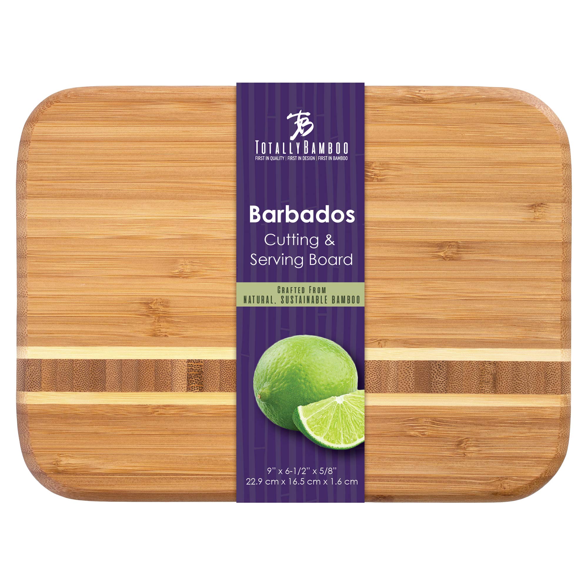 Totally Bamboo Barbados rectangular board fits neatly on counters and bars.