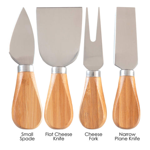 Totally Bamboo cheese tool set small spade for breaking off chunks.
