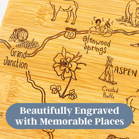 Totally Bamboo Colorado destination wall display ready to hang in home décor