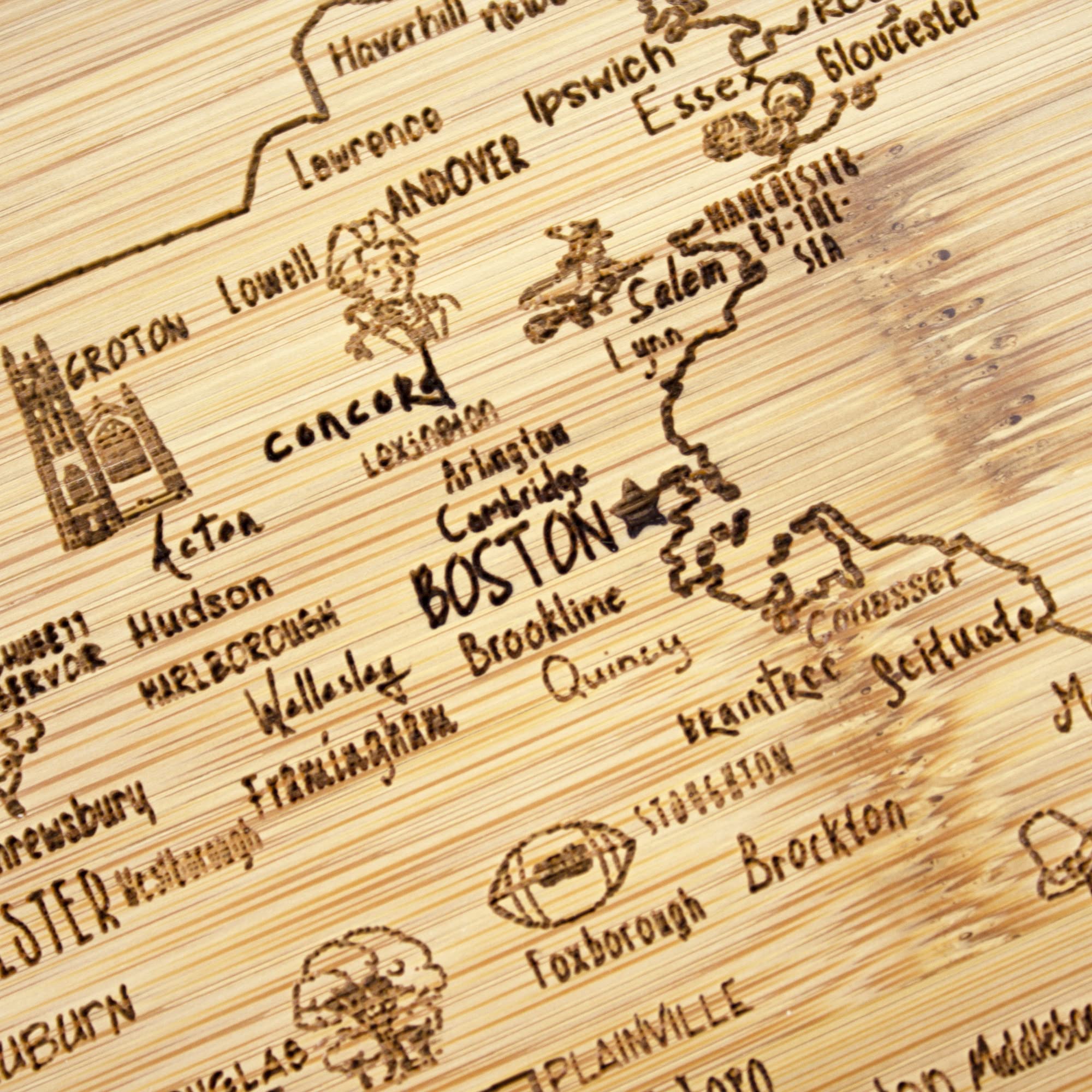 Totally Bamboo eco-friendly board using Moso bamboo, durable and renewable.