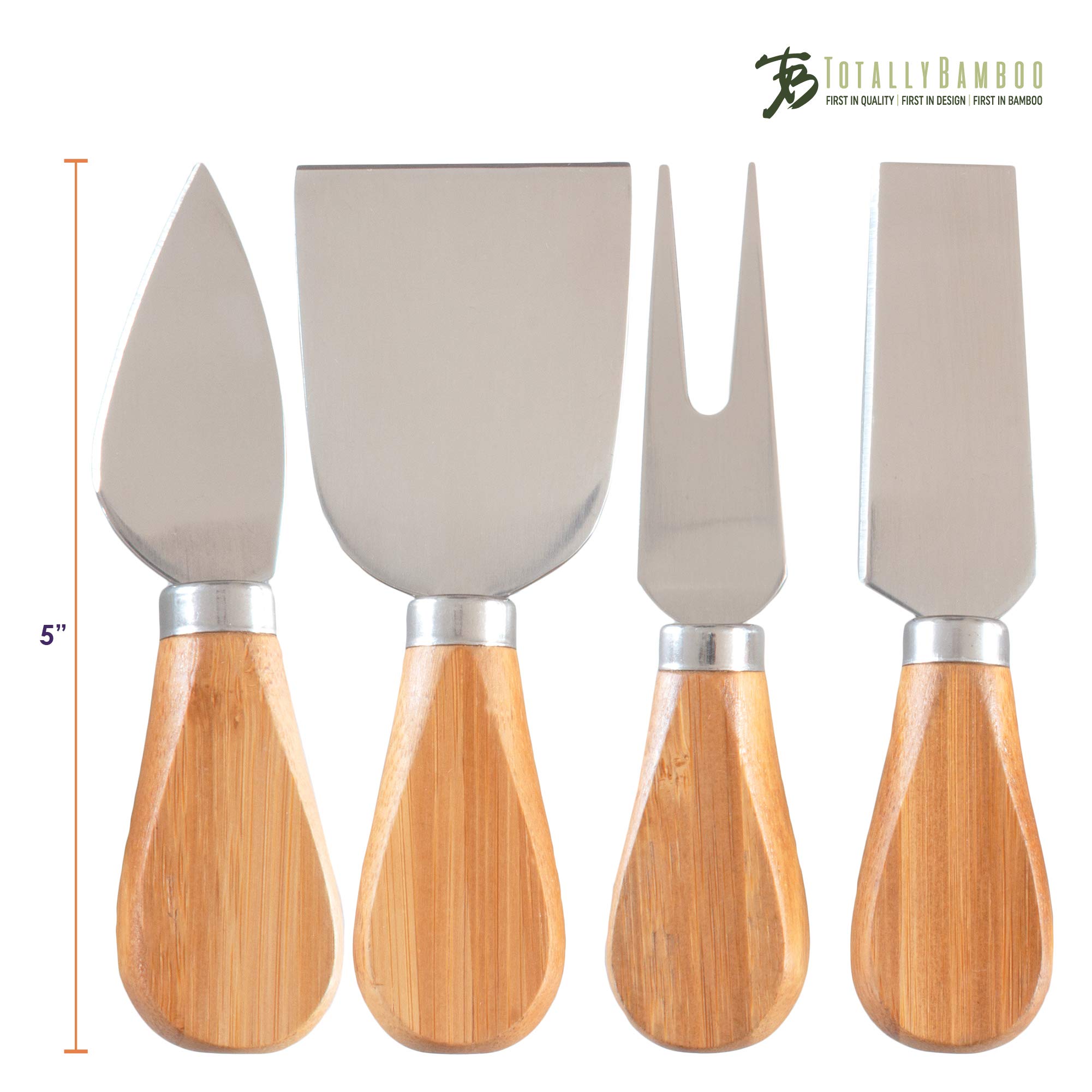 Totally Bamboo ergonomic handle design reduces fatigue during service.