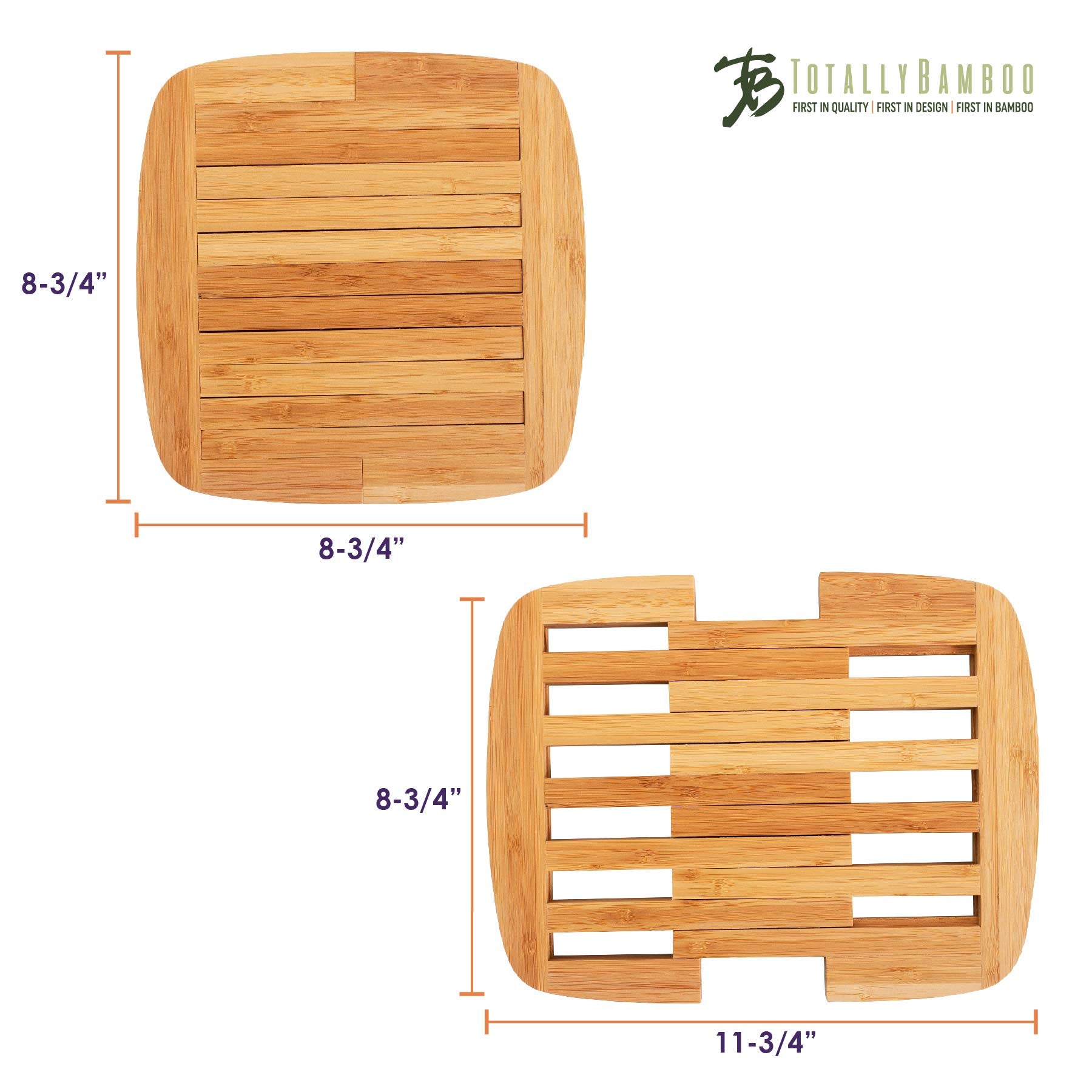 Totally Bamboo Expandable Trivet eco-friendly bamboo for sustainable kitchens.