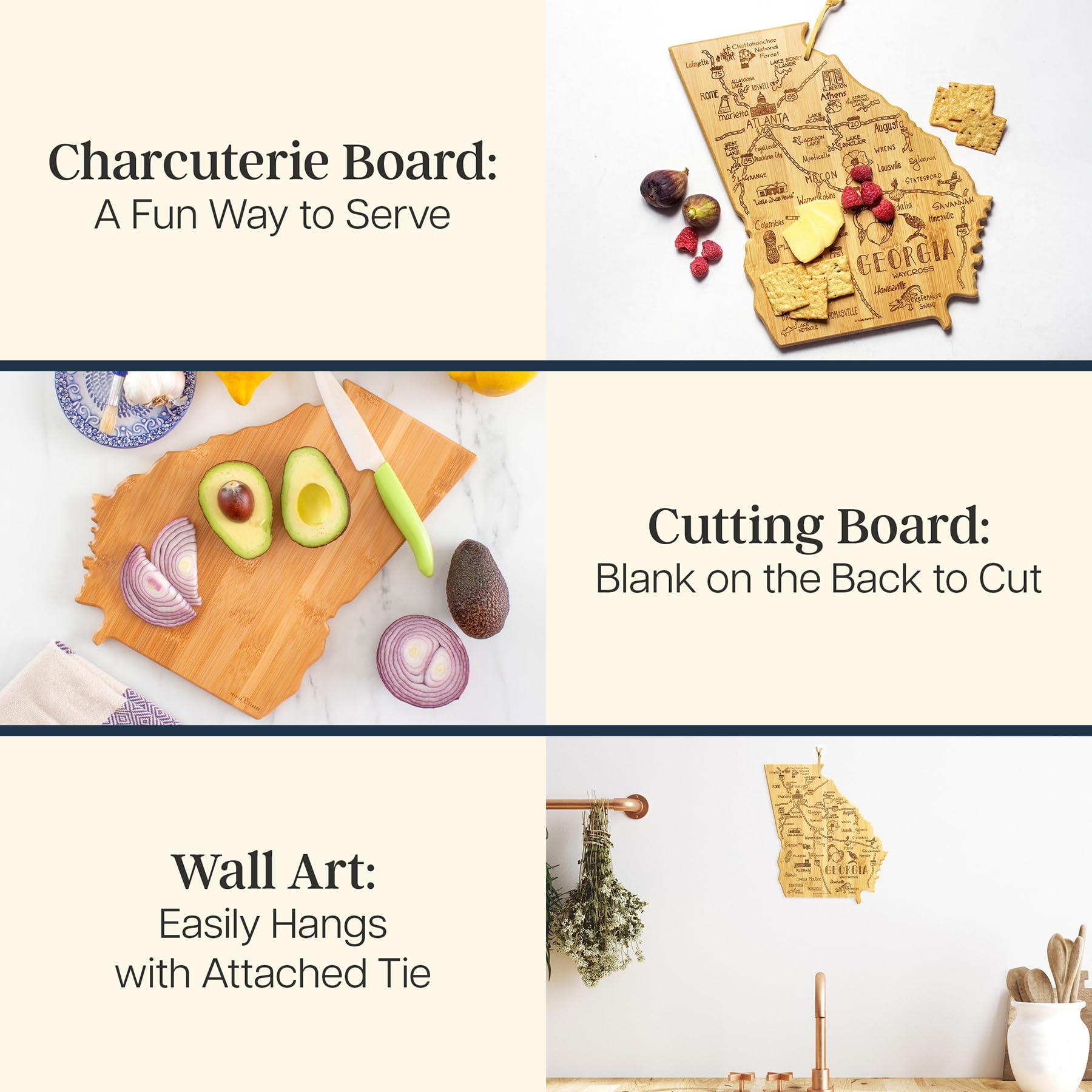 Totally Bamboo Georgia destination charcuterie board for elegant serving