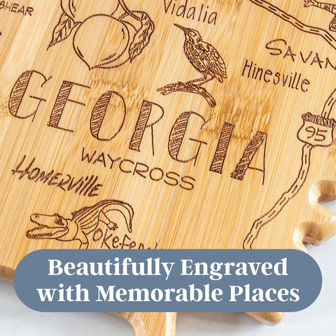 Totally Bamboo wall-display-ready Georgia state board adds decorative charm