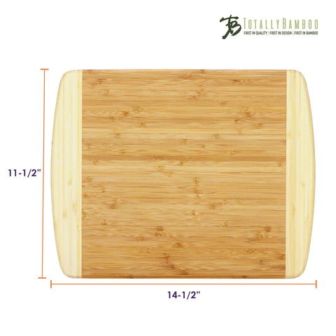 Totally Bamboo Kauai Cutting Board durable bamboo construction for daily use.