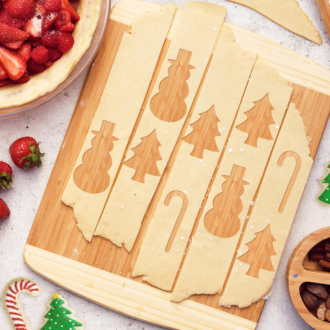Totally Bamboo Kauai Cutting Board serving cheese and charcuterie with style.