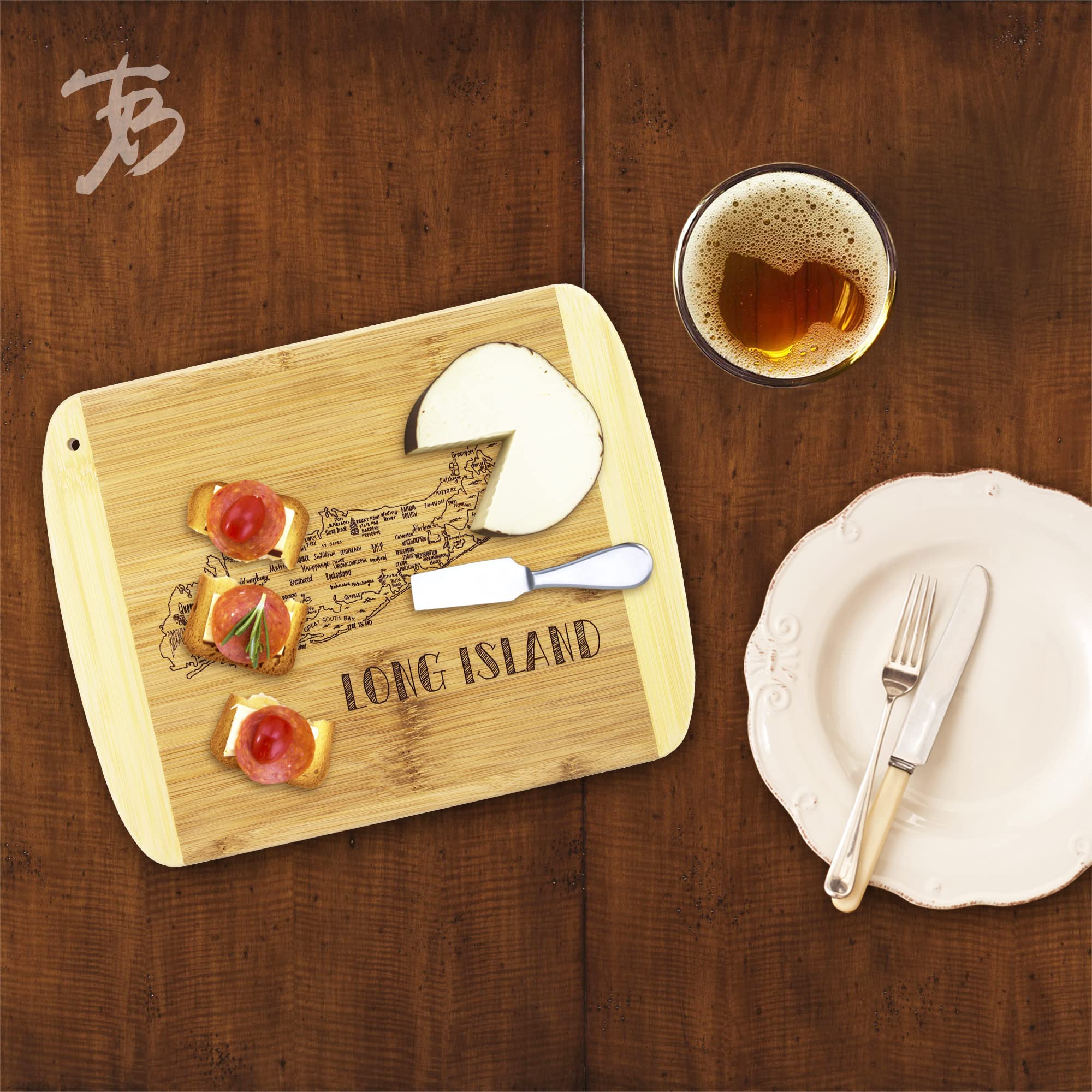 Totally Bamboo Long Island sights serving board highlights top attractions for conversation starters