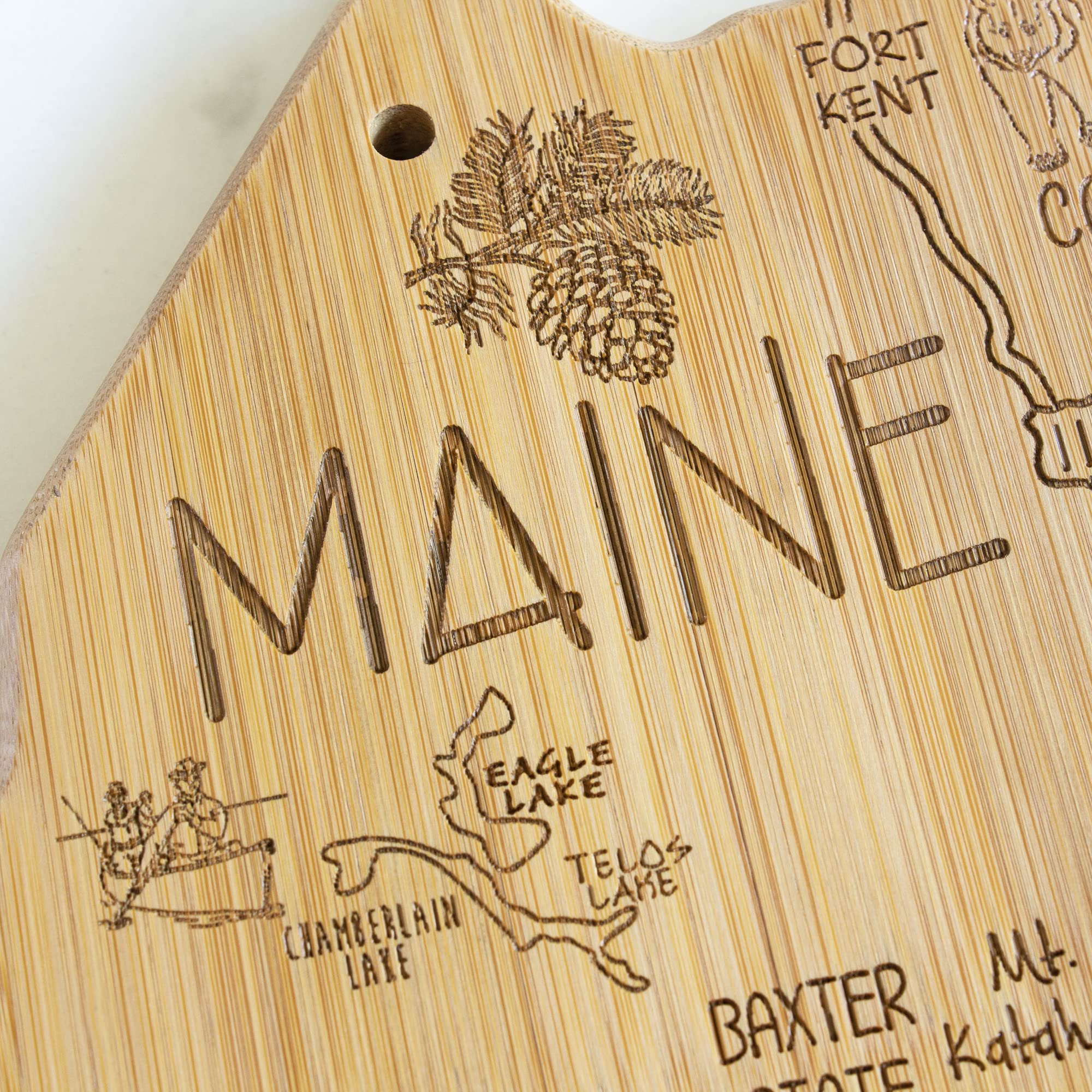 Totally Bamboo Maine-themed serving board makes a thoughtful gift