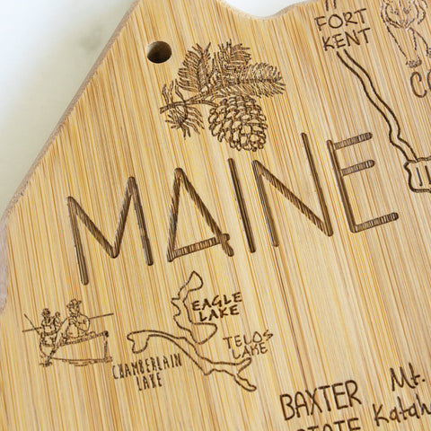 Totally Bamboo Maine-themed serving board makes a thoughtful gift