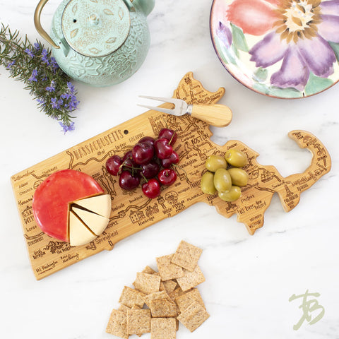 Totally Bamboo Massachusetts laser-engraved artwork adds conversation-worthy decor.