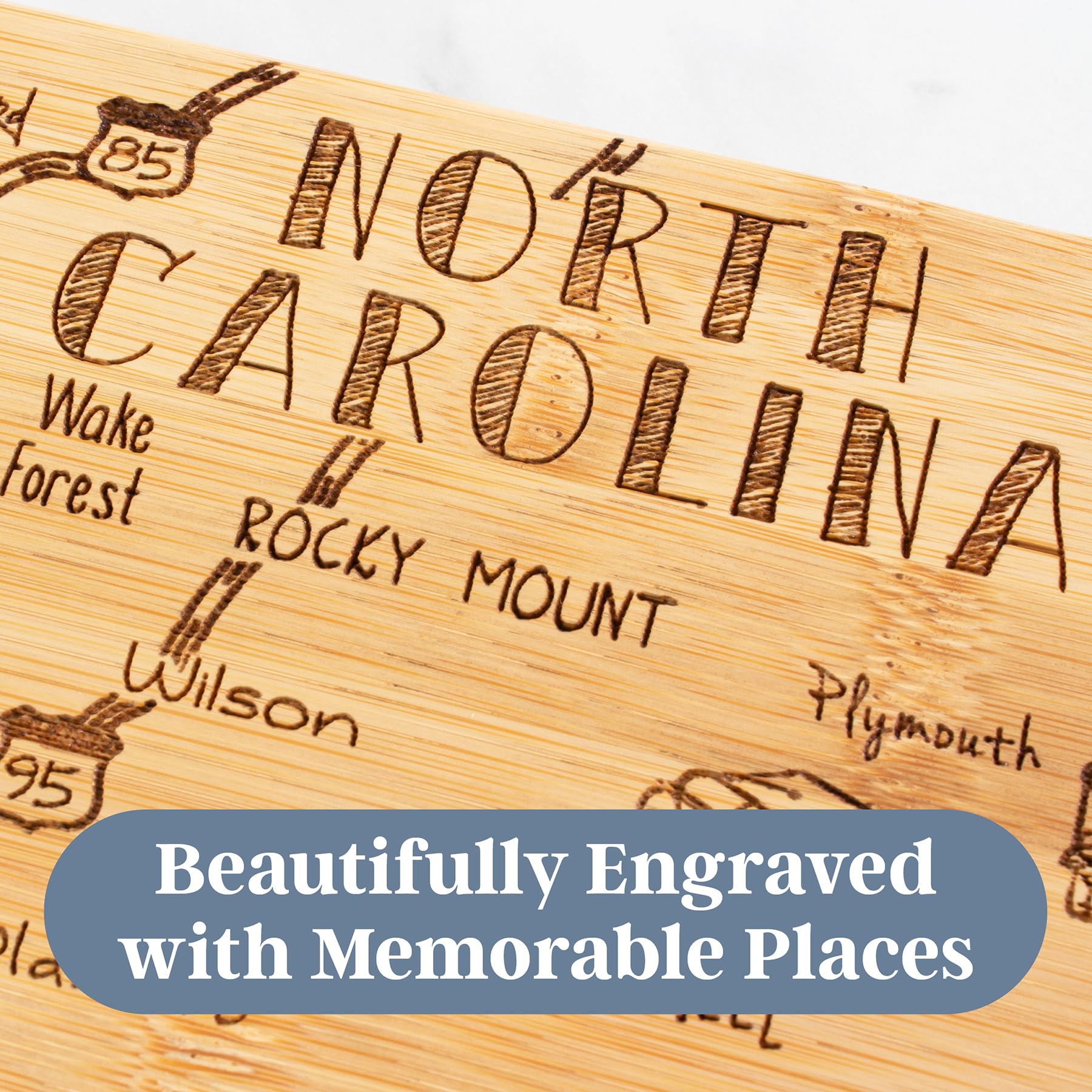 Totally Bamboo reversible-cutting-board emphasizes bamboo durability for everyday prep.